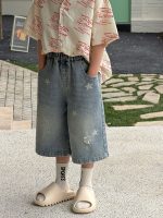 【90-160cm】ショートパンツ 男の子 デニム 柔らかい - 画像 (6)