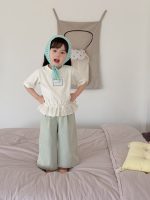 【90-140cm】半袖Ｔシャツ 女の子 フリル アップリケ - 画像 (6)