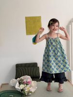 【90-140cm】ワンピース 女の子 ハート キャミソール おしゃれ - 画像 (2)
