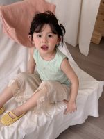 【90-140cm】ワイドパンツ 女の子 ナチュラル 通気性抜群 - 画像 (6)