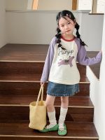 【100-170cm】デニムスカート 女の子 トレンド 合わせやすい - 画像 (5)