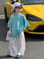 【90-140cm】半袖Ｔシャツ 男の子 ストリート風 レトロ