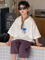 【90-160cm】半袖Ｔシャツ 男の子 英字 ゆったり - 画像 (2)