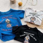 【90-150cm】半袖Ｔシャツ 女の子 プリント カートゥーン - 画像 (5)