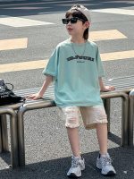 【90-130cm】半袖Ｔシャツorショートパンツ 男の子 ダメージジーンズ トレンド - 画像 (3)