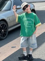 【90-120cm】半袖Ｔシャツ 男の子 レトロ ゆったり - 画像 (2)