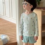 【85-135cm】水着 ロングスリーブ セパレート スイムウェア