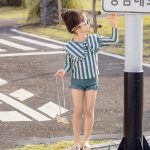 【90-140cm】水着 ストライプ フリル おしゃれ - 画像 (16)