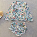 【100-140cm】水着 フリル 長袖 ファッション スイムウェア - 画像 (11)