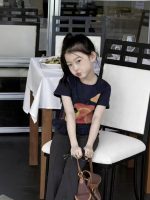 【90-150cm】半袖Ｔシャツorパンツ 女の子 カートゥーン フリル - 画像 (4)