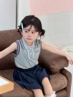 【80-140cm】セットアップ 女の子 ノースリープ プリーツ - 画像 (3)