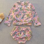 【100-140cm】水着 フリル 長袖 ファッション スイムウェア - 画像 (8)
