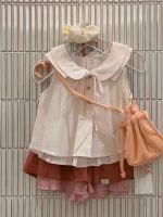 【90-150cm】トップスorスカートorセットアップ 女の子 丸襟 韓国風 - 画像 (6)