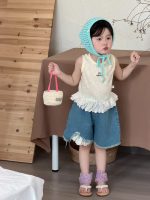 【90-140cm】ハーフパンツ 女の子 韓国風 デニム カジュアル - 画像 (3)