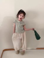 【90-150cm】トップスorパンツorセットアップ 女の子 フリル 無地 - 画像 (2)