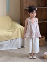 【90-140cm】ワイドパンツ 女の子 ドット柄 履きやすい - 画像 (4)