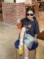 【100-170cm】半袖Ｔシャツ 女の子 カートゥーン 合わせやすい - 画像 (7)