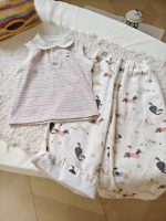 【90-150cm】ベストorパンツ 女の子 ボーダー柄 イヌ ファッション - 画像 (5)