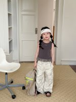 【100-170cm】パンツ 女の子 カモフラ カジュアル 通気性抜群 - 画像 (3)