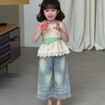 【90-150cm】ベスト 女の子 レース フリル おしゃれ - 画像 (2)