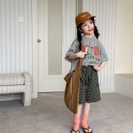 【90-160cm】半袖Ｔシャツ 女の子 カートゥーン プリント - 画像 (4)