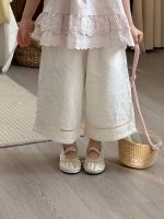 【90-140cm】ワイドパンツ 女の子 ドット柄 履きやすい - 画像 (2)