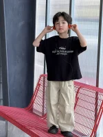 【90-160cm】Tシャツ プリント 夏新作 カジュアル - 画像 (6)