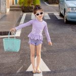 【90-140cm】水着 フリル リボン付き かわいい スイムウェア - 画像 (6)