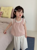 【90-140cm】ベスト 女の子 レース フリル スウィート - 画像 (2)