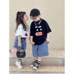 【100-150cm】Tシャツ シンプル カワイイ カジュアル - 画像 (4)