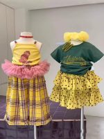 【80-130cm】ベストorパンツorスカート 女の子 チェック柄 ドーパミン風 - 画像 (5)