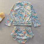 【100-140cm】水着 フリル 長袖 ファッション スイムウェア - 画像 (12)