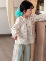 【80-140cm】トップス 女の子 おしゃれ 花柄 通園・お出かけに - 画像 (6)