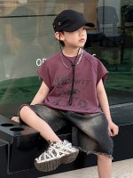 【90-130cm】半袖Ｔシャツorショートパンツ 男の子 ストリート風 ファッション - 画像 (3)