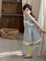 【90-140cm】ベストorキャミソールワンピース 女の子 レースフリル　スウィート - 画像 (6)