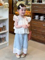 【90-150cm】トップスorパンツorセットアップ 女の子 フリル シンプル