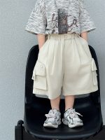【90-140cm】ショートパンツ 男の子 ポケット付き カーゴパンツ - 画像 (5)