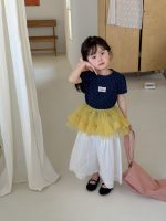 【90-140cm】半袖Ｔシャツ 女の子 ドット柄 バックレス - 画像 (5)