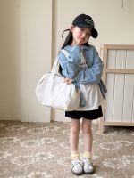 【100-170cm】シャツ 女の子 ストライプ ベーシック 肌触り良い - 画像 (3)