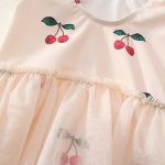 【90-140cm】水着 帽子付き チェリー柄 キュート スイムウェア - 画像 (5)