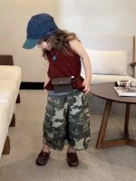 【90-150cm】ベストorパンツorセットアップ 女の子 カモフラ お出かけに
