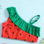 【80-130cm】水着 フルーツ柄フリル かわいい スイムウェア - 画像 (5)