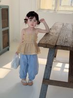【90-140cm】パンツ 女の子 無地 フリル おしゃれ - 画像 (6)