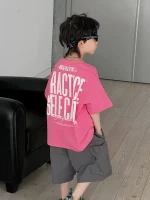【100-160cm】Tシャツ プリント アルファベット 男の子 - 画像 (7)