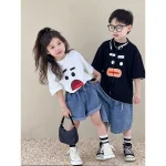 【100-150cm】Tシャツ シンプル カワイイ カジュアル - 画像 (5)