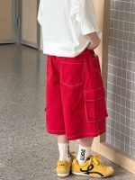 【90-160cm】ショートパンツ 男の子 ワイドレッグ カーゴパンツ - 画像 (5)