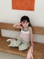 【90-140cm】ベスト 女の子 切り替え 配色 おしゃれ - 画像 (4)