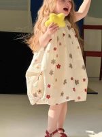 【90-150cm】ワンピース 女の子 プリント ゆったり おしゃれ - 画像 (3)
