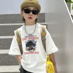 【90-150cm】Tシャツ プリント カジュアル 半袖