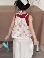 【90-140cm】トップス 女の子 花柄 2点セット 韓国風 - 画像 (4)